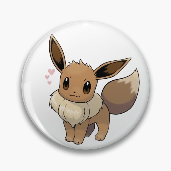 Artikelvorschau, eevee / evoli / évoli with hearts entworfen und verkauft von Mypixieart.