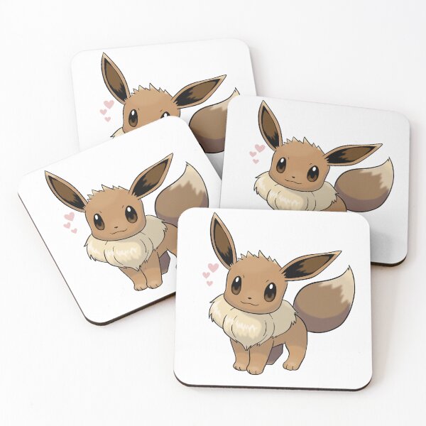 Item preview, eevee / evoli / évoli with hearts designed and sold by Mypixieart.