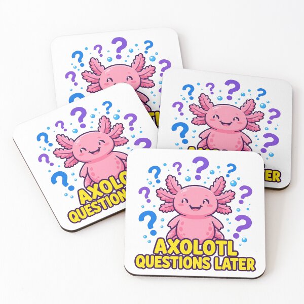 Item preview, Axolotl Questions Later Cute Funny Axolotl T-Shirt designed and sold by ApparelOutpost.