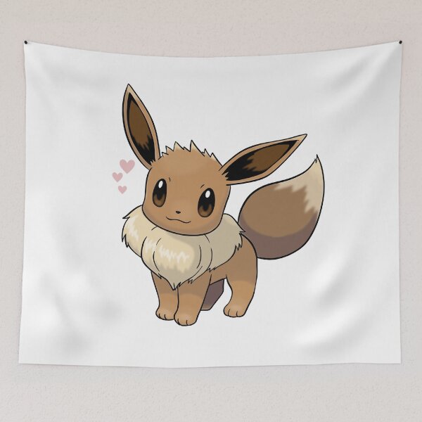 Item preview, eevee / evoli / évoli with hearts designed and sold by Mypixieart.