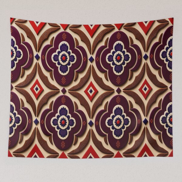 Item preview, 3D Ornate Wooden Carving Butterfly & Seamless Pattern designed and sold by Breezes-of-Ida.