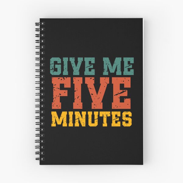 Item preview, Give Me Five Minutes | Vintage Funny Quote | Retro Humor & Everyday Life designed and sold by stylishdzign.