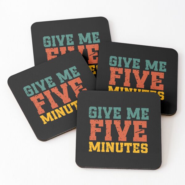Item preview, Give Me Five Minutes | Vintage Funny Quote | Retro Humor & Everyday Life designed and sold by stylishdzign.