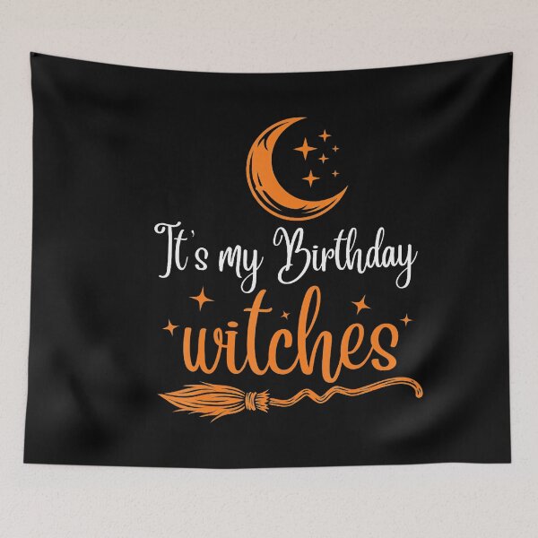 Item preview, Its My Birthday Witch Halloween October designed and sold by stershopepie.