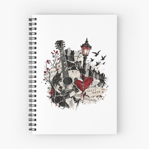 Item preview, Echoes of Resilience Vintage Acoustic Guitar Collage designed and sold by zzz888.