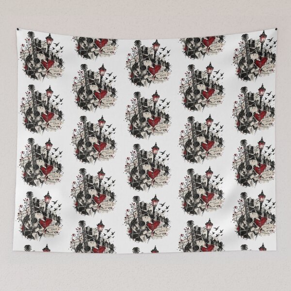 Item preview, Echoes of Resilience Vintage Acoustic Guitar Collage designed and sold by zzz888.