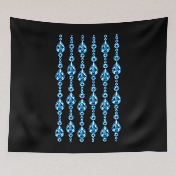 Item preview, BIRTHSTONE COLLECTION ⭐ CASCADE - DECEMBER • BLUE ZIRCON • Modern designed and sold by WheelieGdArt.
