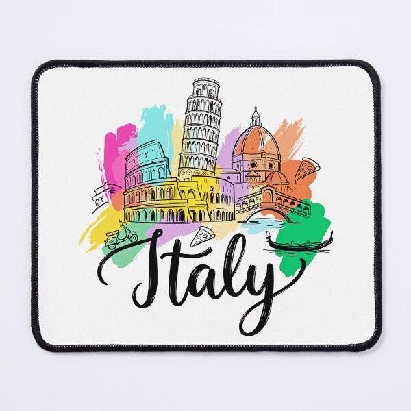 Item preview, Italy Travel Art - Iconic Landmarks designed and sold by EdwinkOne.