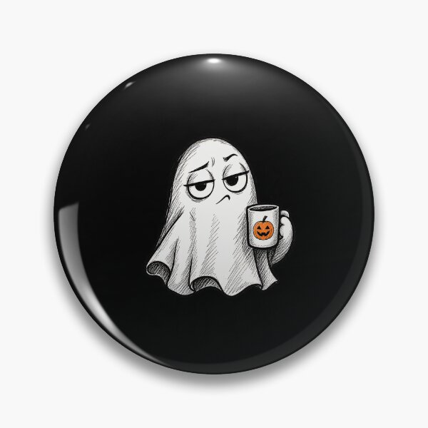 Item preview, Boo Sheet Funny Grumpy Ghost Pumpkin Coffee Mug Artwork designed and sold by Aqouiatiqe.