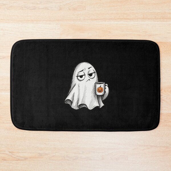 Item preview, Boo Sheet Funny Grumpy Ghost Pumpkin Coffee Mug Artwork designed and sold by Aqouiatiqe.