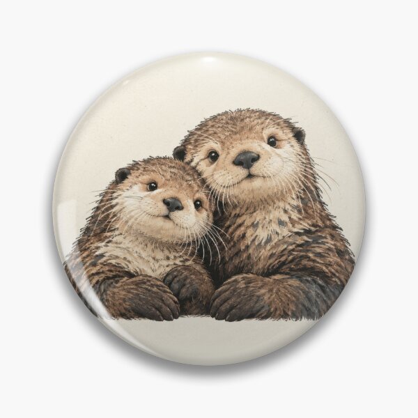 Item preview, Two otters showing friendship designed and sold by anytka.