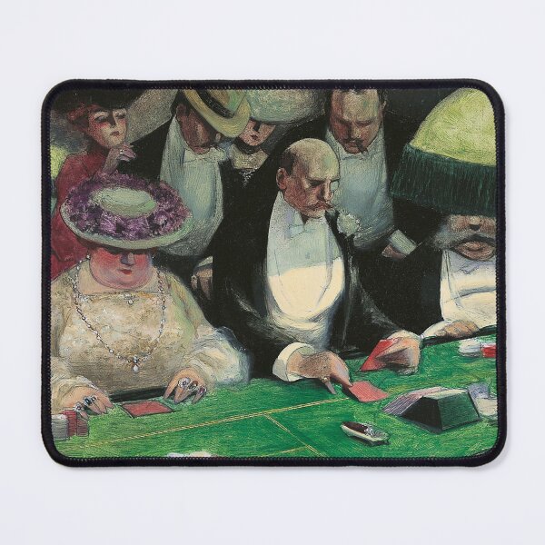 Item preview, Vintage Casino Wall Art, Playing for High Stakes by Albert Guillaume, Belle Époque Gambling Print designed and sold by RickE.