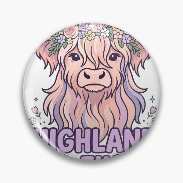 Item preview, Highland and Fine Cute Highland Cow Flower Crown T-Shirt designed and sold by ApparelOutpost.