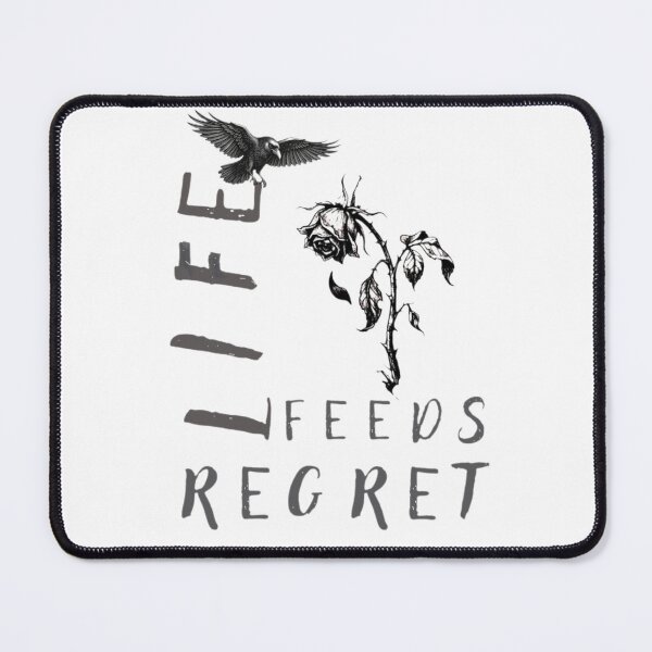 Item preview, Life Feeds Regret - Dark Aesthetic Raven & Withered Rose designed and sold by Stefanrajzer.