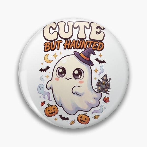 Item preview, Cute But Haunted Halloween Shirt – Kawaii Ghost Spooky T-Shirt designed and sold by SAJ Design Studio.