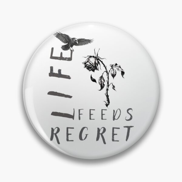 Item preview, Life Feeds Regret - Dark Aesthetic Raven & Withered Rose designed and sold by Stefanrajzer.