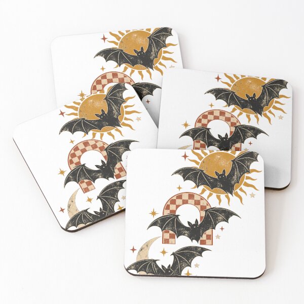 Item preview, Retro Halloween Bats – Celestial Sun, Moon and Stars designed and sold by pinkaesthetik.