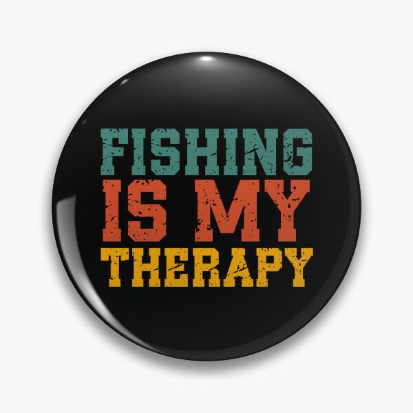 Item preview, Fishing Is My Therapy | Vintage Fishing Quote | Retro Outdoor & Relaxation Humor designed and sold by stylishdzign.