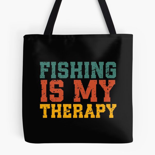 Item preview, Fishing Is My Therapy | Vintage Fishing Quote | Retro Outdoor & Relaxation Humor designed and sold by stylishdzign.