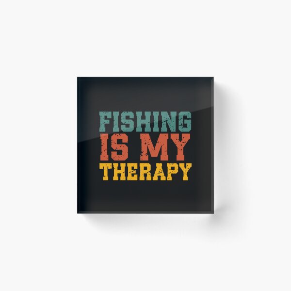 Item preview, Fishing Is My Therapy | Vintage Fishing Quote | Retro Outdoor & Relaxation Humor designed and sold by stylishdzign.