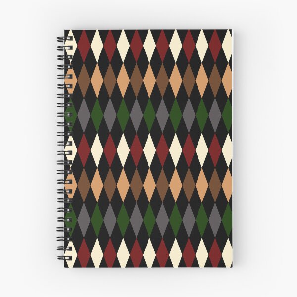 Item preview, Ethnic Harlequin Diamonds Pattern Design - Dark designed and sold by PatternTitan.