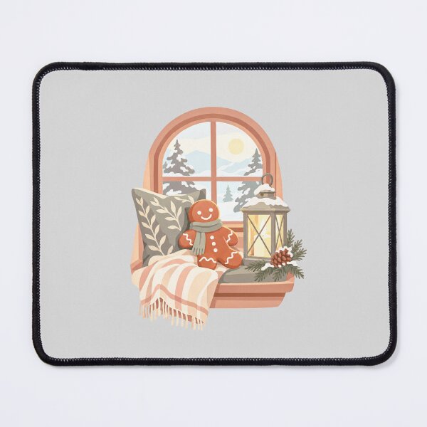 Item preview, Cozy Winter Gingerbread Window Scene designed and sold by hattie's.