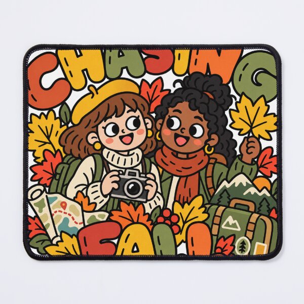 Item preview, Chasing Fall Cute Autumn Travel Cartoon designed and sold by The198X.