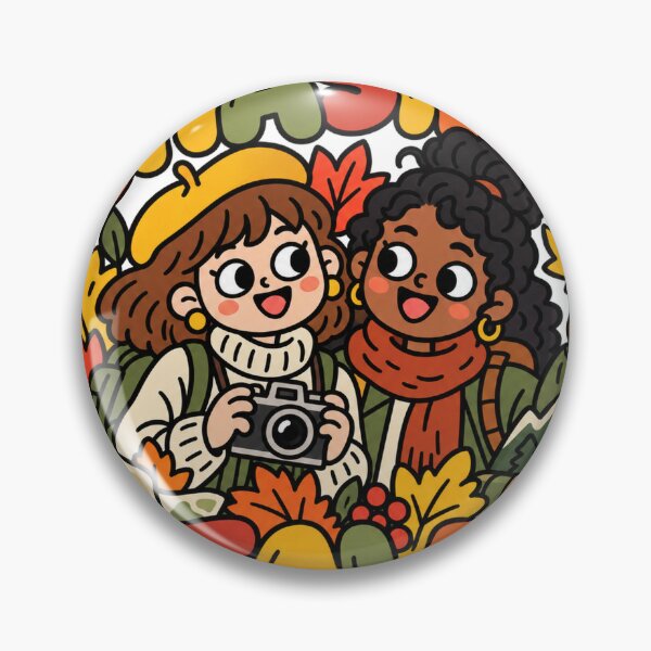 Item preview, Chasing Fall Cute Autumn Travel Cartoon designed and sold by The198X.
