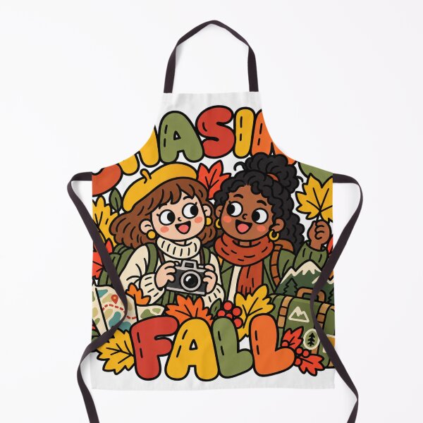 Item preview, Chasing Fall Cute Autumn Travel Cartoon designed and sold by The198X.