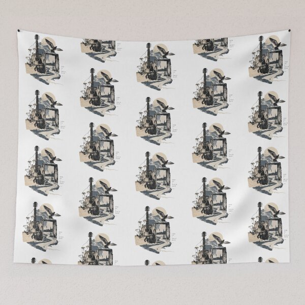 Item preview, Songs for a Quieter World Vintage Folk Guitar Collage designed and sold by zzz888.