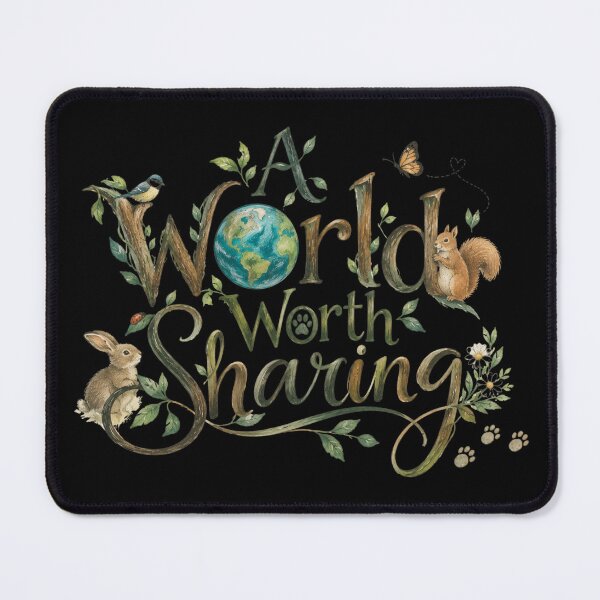 Item preview, A World Worth Sharing. designed and sold by mirciashop.