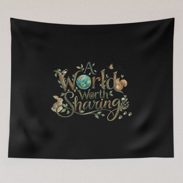 Item preview, A World Worth Sharing. designed and sold by mirciashop.