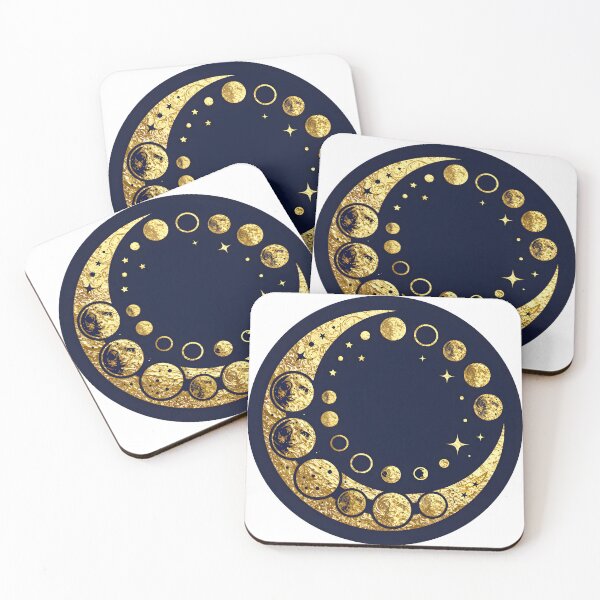 Item preview, Mystical Celestial Moon Phases Art designed and sold by chill-a-lot.