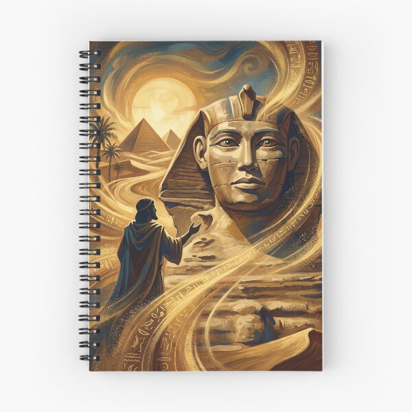 Item preview, Mysterious Sphinx Riddle Scene Beneath a Desert Sun designed and sold by Lucid Dream Pixel.