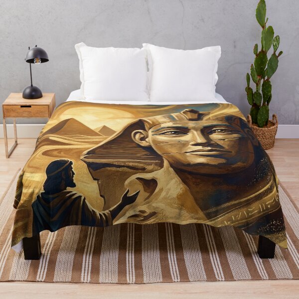 Item preview, Mysterious Sphinx Riddle Scene Beneath a Desert Sun designed and sold by Lucid Dream Pixel.