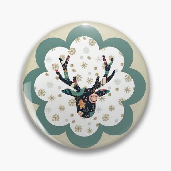 Item preview, Rustic Reindeer Silhouette with Blue Plaid Pattern Holiday Decor Art designed and sold by Liberarteprint.