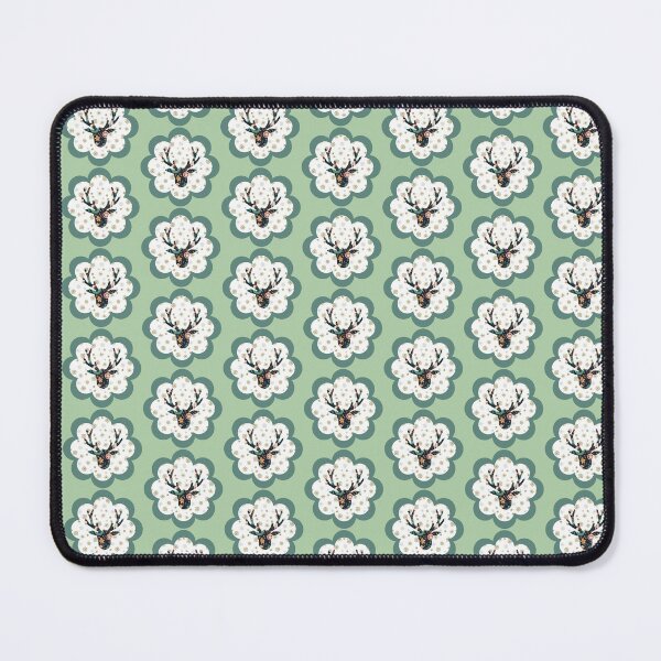 Item preview, Rustic Reindeer Silhouette with Blue Plaid Pattern Holiday Decor Art designed and sold by Liberarteprint.
