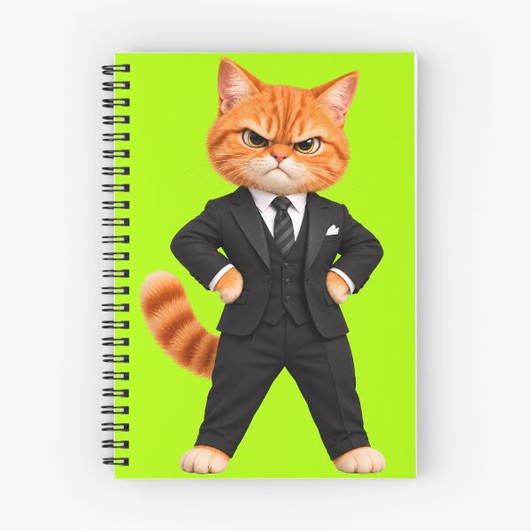 Item preview, Fierce Orange Cat in Black Suit designed and sold by MagicCrystal.