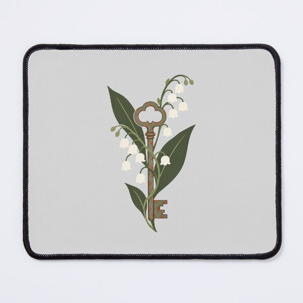 Item preview, Vintage Key with Lily of the Valley Flowers designed and sold by hattie's.