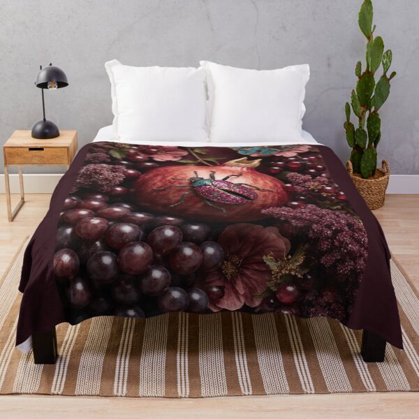 Item preview, Jeweled Beetle and Pomegranate Dark Academia Still Life designed and sold by DMarquiseArt.