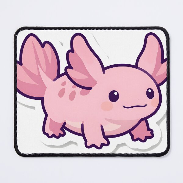 Item preview, Adorable Pink Pastel Axolotl Sticker designed and sold by chill-a-lot.