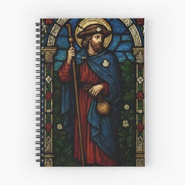Item preview, Saint James Pilgrim Stained Glass designed and sold by Sybille-Yates.