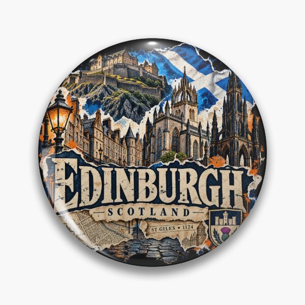 Item preview, Edinburgh Street Art — Historic Skyline & Scottish Spirit designed and sold by URBIVO.
