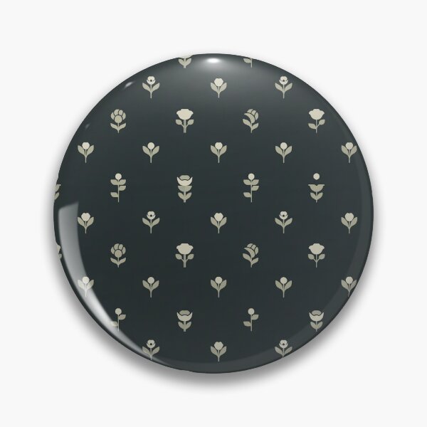 Item preview, Teal Retro Tulip Folk Pattern Sage and Cream designed and sold by Mindful Wall Art Studio.