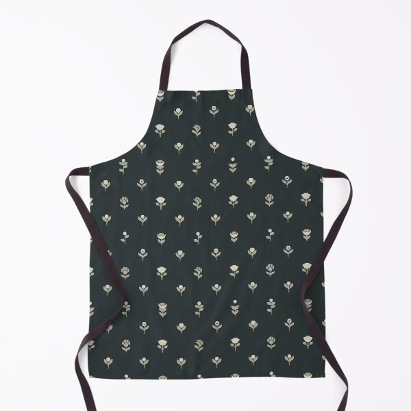 Item preview, Teal Retro Tulip Folk Pattern Sage and Cream designed and sold by Mindful Wall Art Studio.