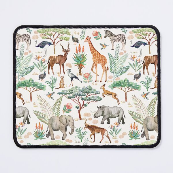 Item preview, Watercolor Safari Herd Animals designed and sold by TigaTiga.