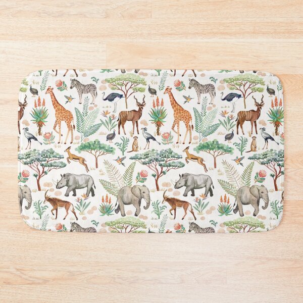 Item preview, Watercolor Safari Herd Animals designed and sold by TigaTiga.