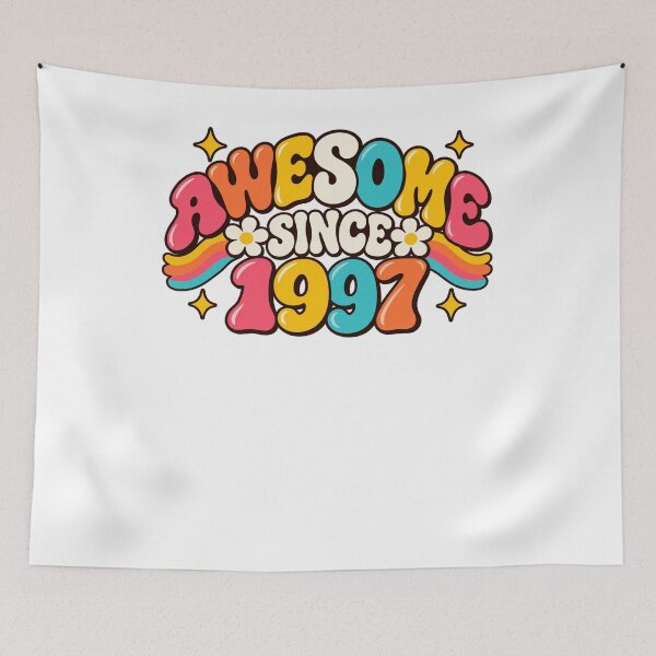 Item preview, Awesome Since 1997 Twenty Seventh Birthday Vintage Born 1997 Celebration designed and sold by drawwiika+44.