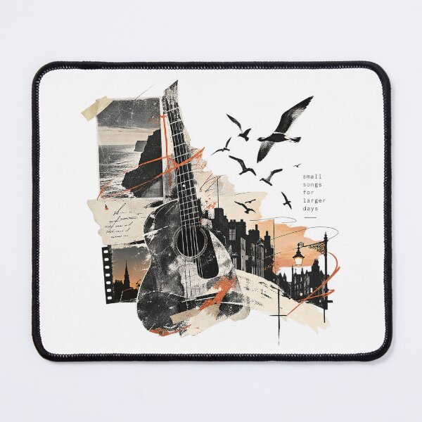 Item preview, Small Songs For Larger Days Folk Guitar Collage designed and sold by zzz888.