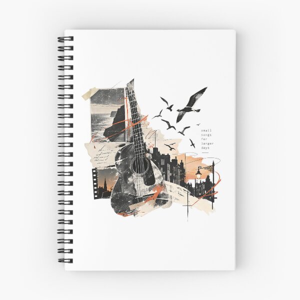 Item preview, Small Songs For Larger Days Folk Guitar Collage designed and sold by zzz888.